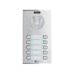 Placa Cityline S5, de pulsadores para 10 viviendas. Sistema 4+N