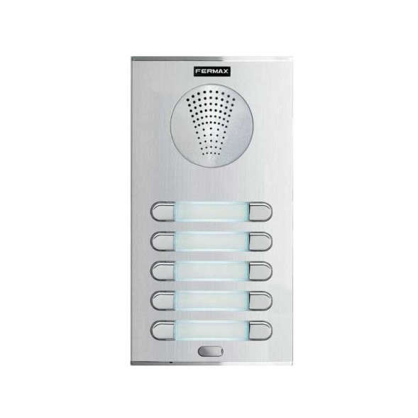 Placa Cityline S5, de pulsadores para 10 viviendas. Sistema 4+N