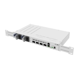 Cloud Router Switch, 1 Core, 650Mhz, 64Mb RAM, x1 10/100, x4 QSFP28, RouterOS / SwitchOS. L5