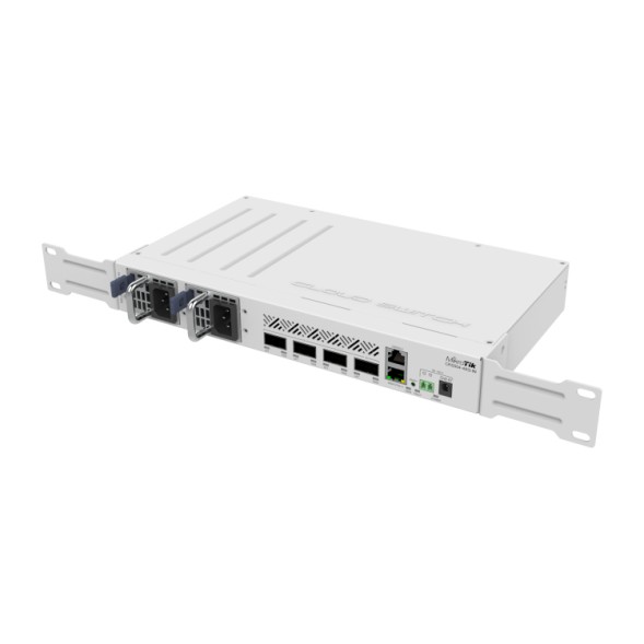 Cloud Router Switch, 1 Core, 650Mhz, 64Mb RAM, x1 10/100, x4 QSFP28, RouterOS / SwitchOS. L5