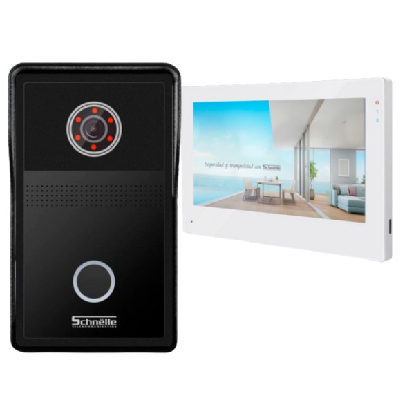 Kit de Video portero, 2 Hilos, con Monitor Wifi. Comunicación mediante la App "Tuya" gratuita.