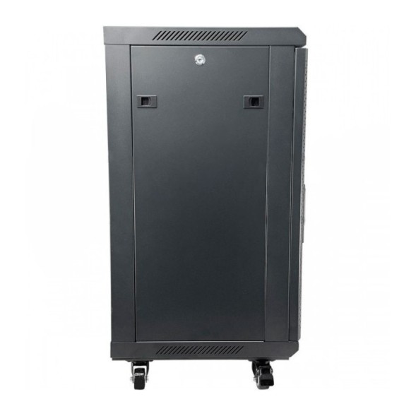 Armario rack mural 19" Keynet FR6-C1566 - 15U, 600x600x770mm, puerta cristal, montado