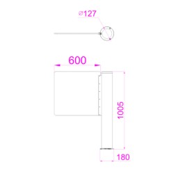 Torno de accesos ZKTeco ZK-TS-SBT3000S-S-600