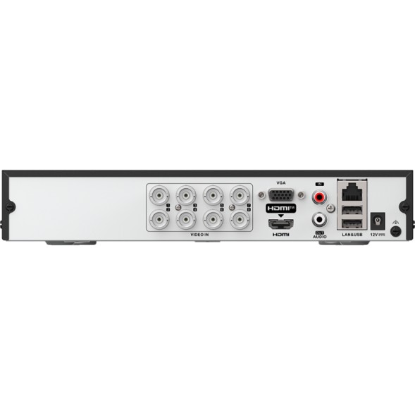 Grabador DVR HiWatch HWD-7108MH/T - 8CH, 5MP, H.265