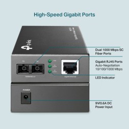 Конвертер медіа TP-Link MC210CS Gigabit SC 20 км