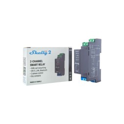 Rele inteligente Shelly Pro 2 - 2 canales DIN WiFi LAN