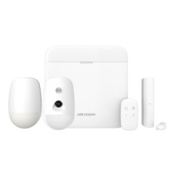 Kit de alarma vía radio:1 Central 96 zonas, 1 PIRCAM, 1 PIR, 1 Contacto magnético y mando. Grado 2.