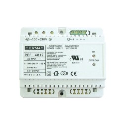 Fuente de alimentación DIM6 100-240VAC/18VDC-1.5A. Fermax 4812