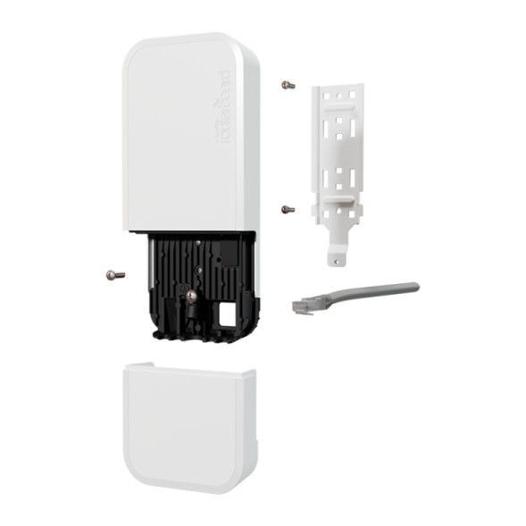 Punto de acceso AX 2.4/5GHz, 800Mhz,256MB RAM, x2 Gb, 2.5dBi/7dBi, Level 4, RouterOS V7, IP54