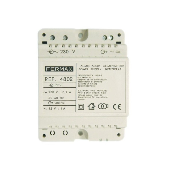 Alimentador DIN4 12Vac/1A