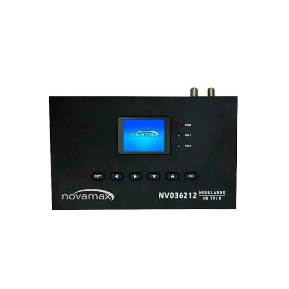 Modulador HD TWIN UHF/VHF 85dB, 70-100dBuV, MER: &amp;gt36dB. Pantalla LCD y Mini USB