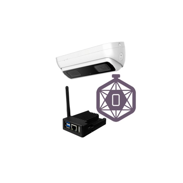 Kit para Control de aforo Multiestancia con Cámara IPCOUNT-3D-EXT-0280 y PC con software SF-COUNT-MULTIROOM
