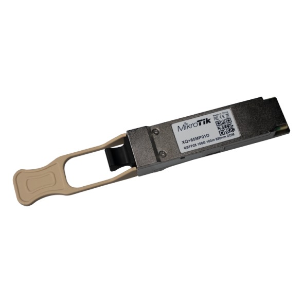 Módulo QSFFP28, 100Gb hasta 100mts (850nm). Para CCR2216, CRS504 or CRS518