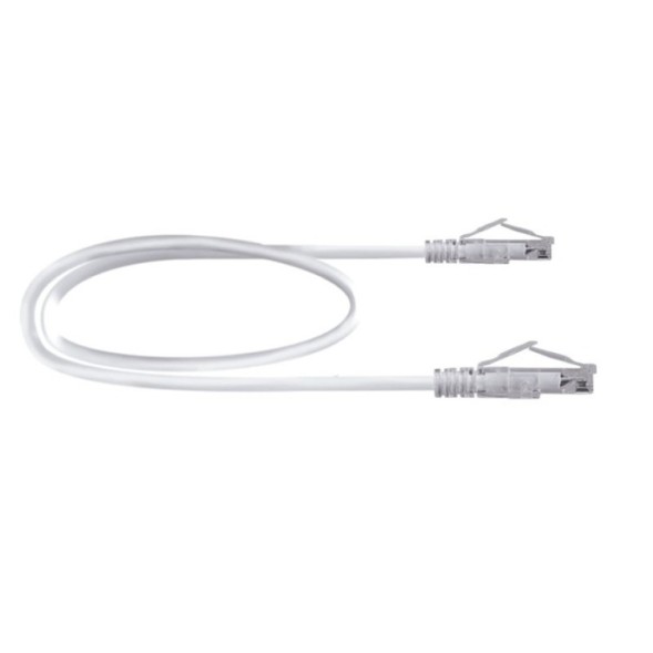 Latiguillo Cat6A 26AWG UTP 1mts, Cobre puro, LSZH, color blanco
