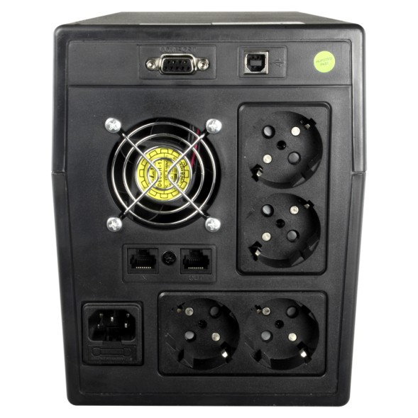 SAI OFF-LINE 1000VA/600W, Entrada 220-240 Vac, x4 Shcuko, 2x RJ11