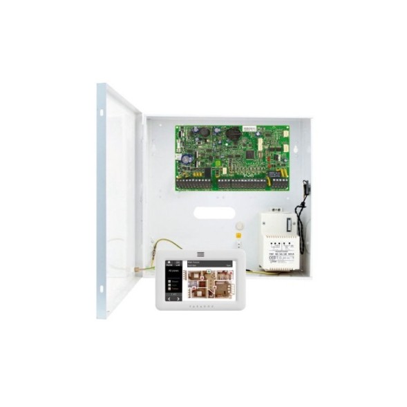 Kit de alarma cableada Grado 3 con caja y teclado táctil